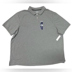 George Men's Classic Gray Heather Polo Shirt Size 3XL (54-56) NWT